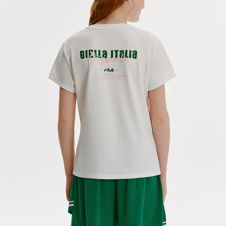 FILA KIDS Футболка cloud white для подростков — фото 4