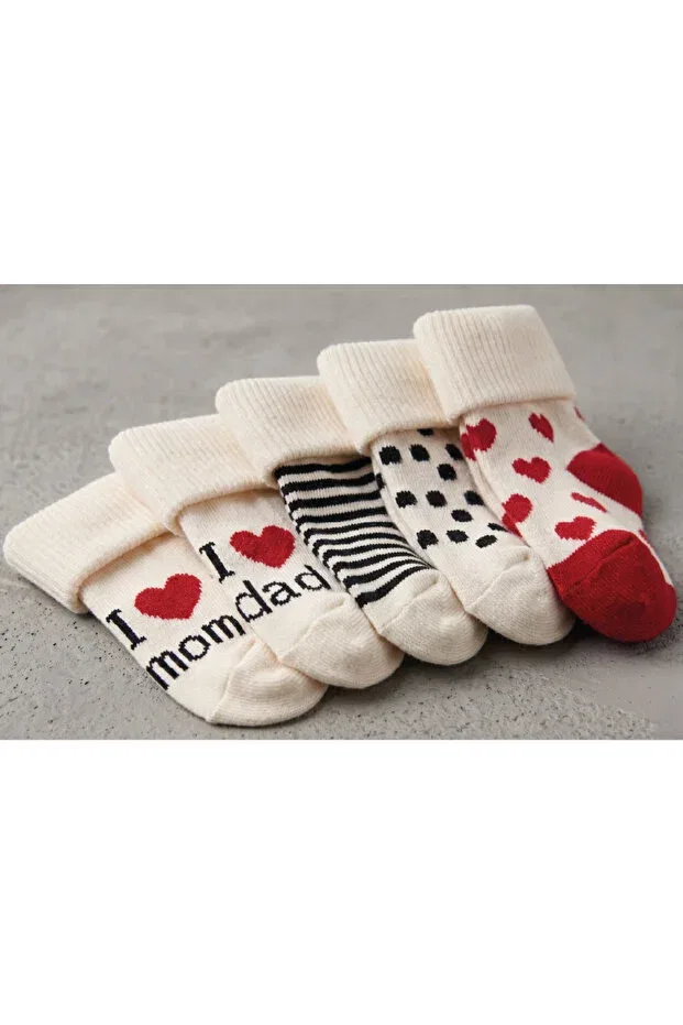 Детские носки для новорожденных хлопковые Organic Collection Modern Comfort, Heart