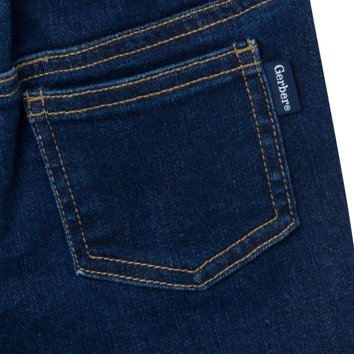 Детские джинсовые шорты с эластичным поясом Gerber, Blue — фото 3