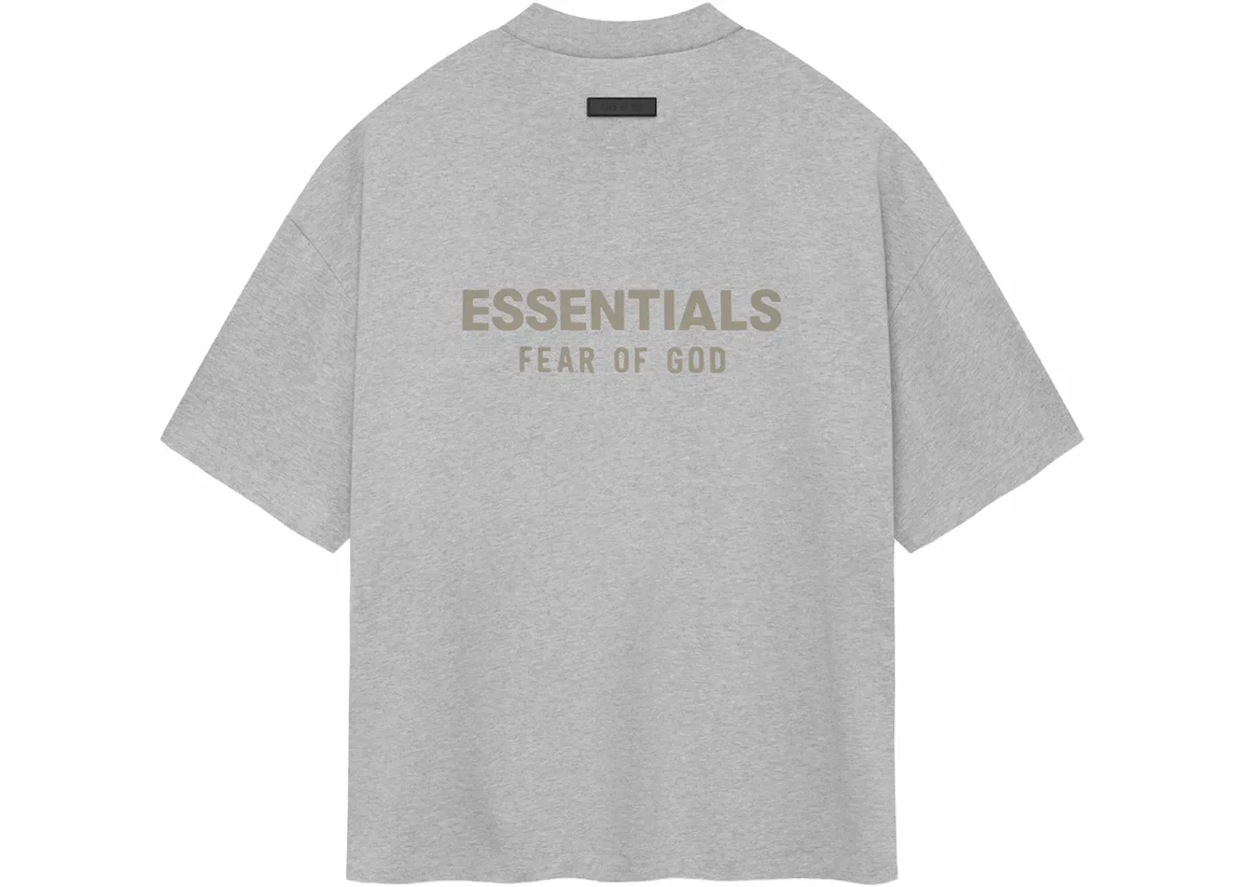 Мужская футболка с V-образным вырезом Tee Fear of God, Light Heather Grey — фото 2