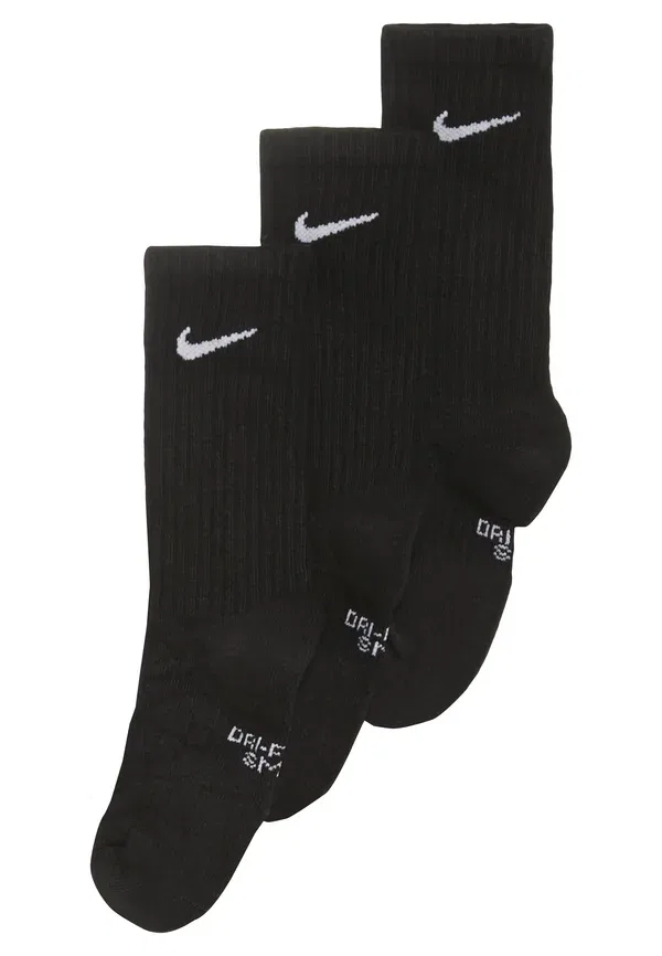 Носки хлопковые Everyday Cush Crew 3 Pack Nike Sportswear Black/White, белый — фото 3