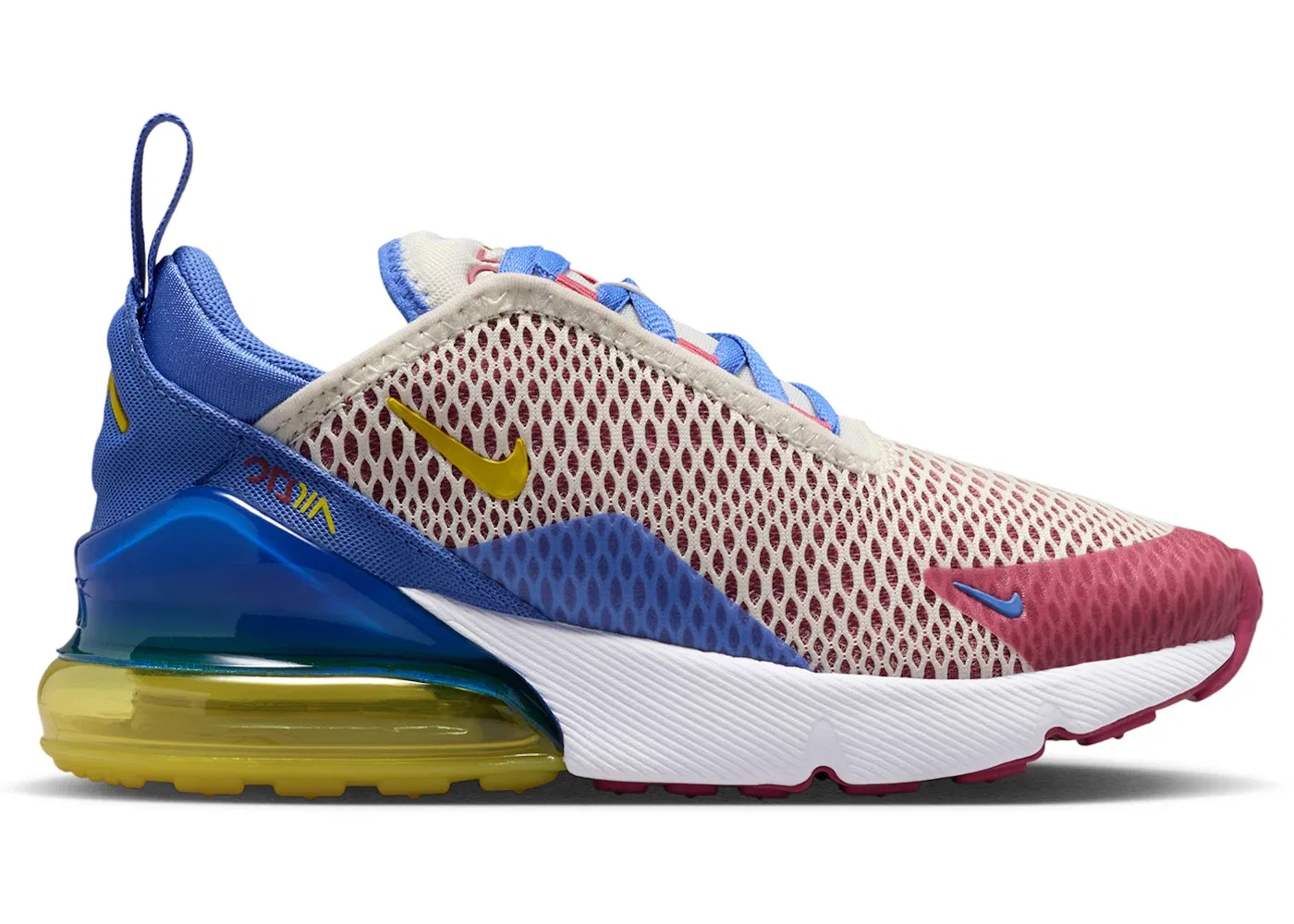 Детские кроссовки Lifestyle Nike Air Max 270, Soft Pearl/Comet Blue/Sweet Beet/Bright Citron