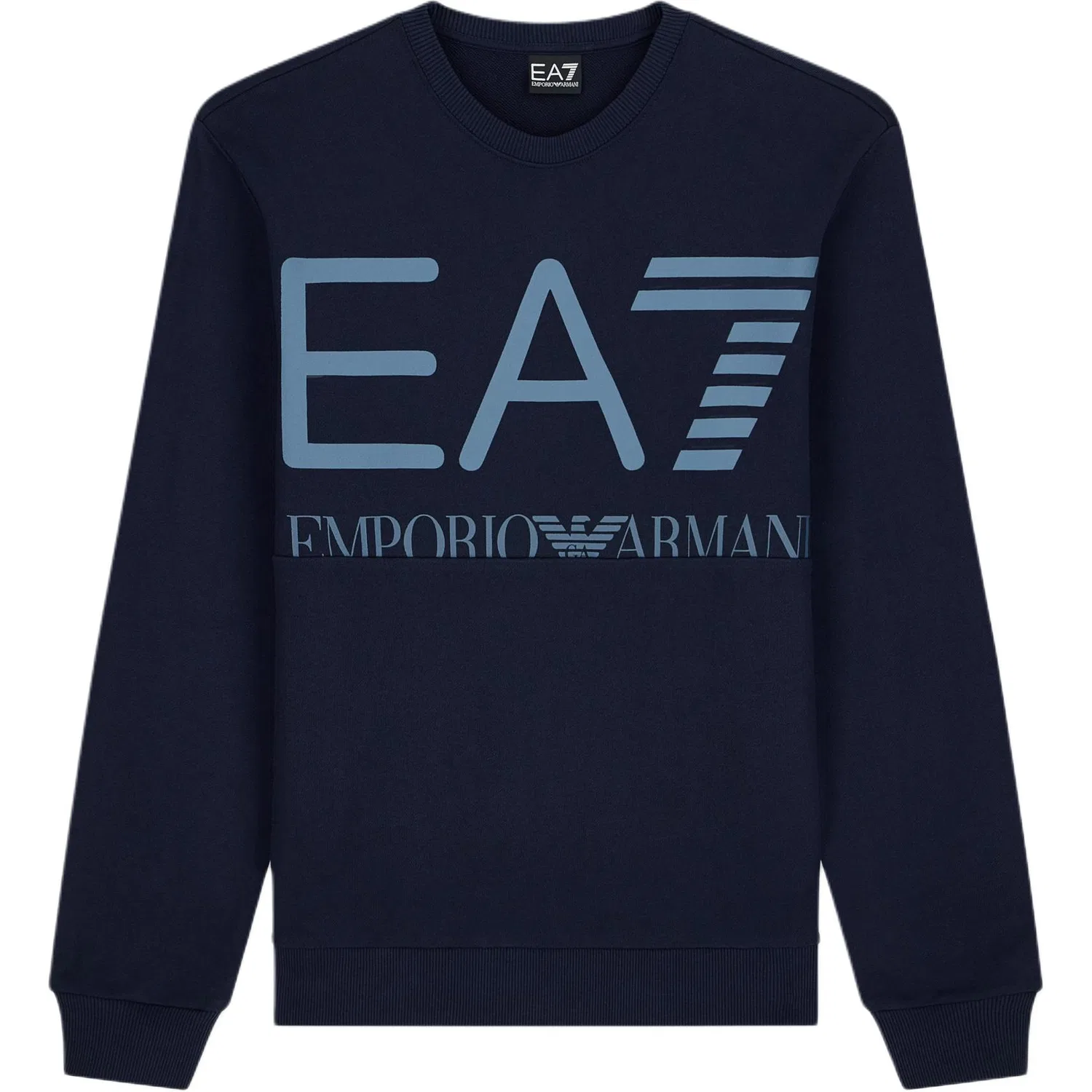 Мужской свитшот с круглым вырезом Emporio Armani, Marine Blue