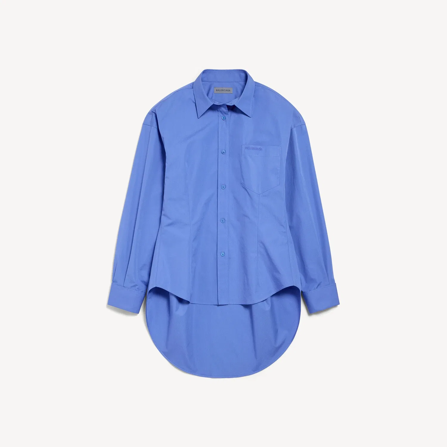 Женская классическая рубашка BALENCIAGA, синий