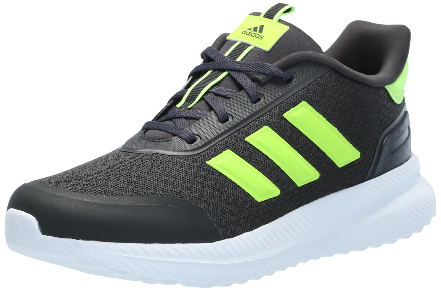 Детские кроссовки для девочек с сетчатым верхом Adidas, White Polished Lemon Carbon
