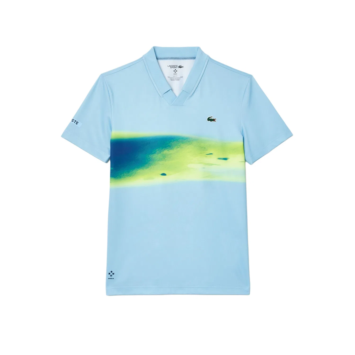 Мужское поло Lacoste, классический крой, синий