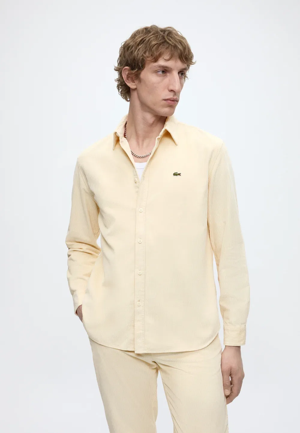 Ch8821_02S - рубашка Lacoste, Beige — фото 4