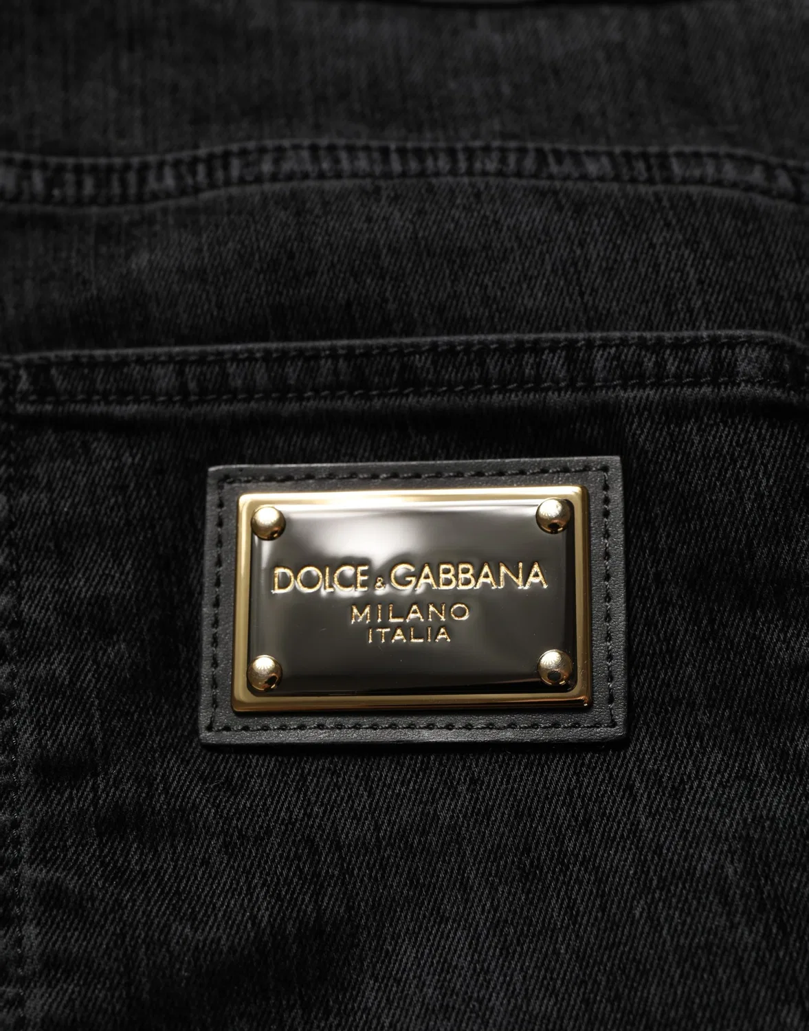 Мужские джинсы свободного кроя с широкими штанинами Wide Leg Dolce & Gabbana, Black
