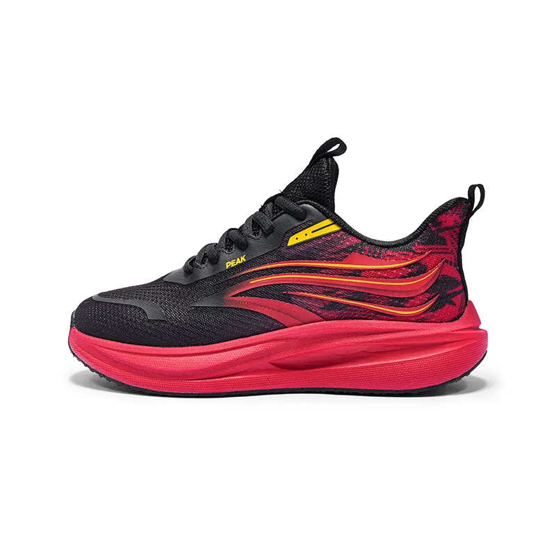 Детские кроссовки для мальчиков с амортизацией PEAK, Black/Red