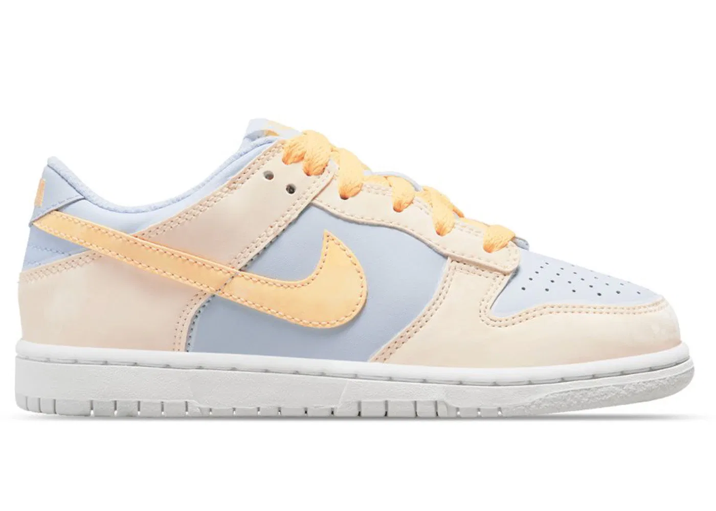 Детские кроссовки Nike Dunk Low Melon Tint, Pale Ivory/Football Grey/White/Melon Tint