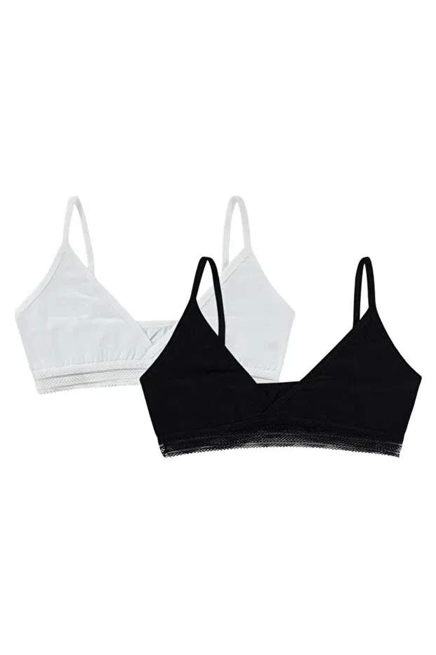 Детское боди-топ без рукавов Basic 7-13 лет Civil Girls, Black And White