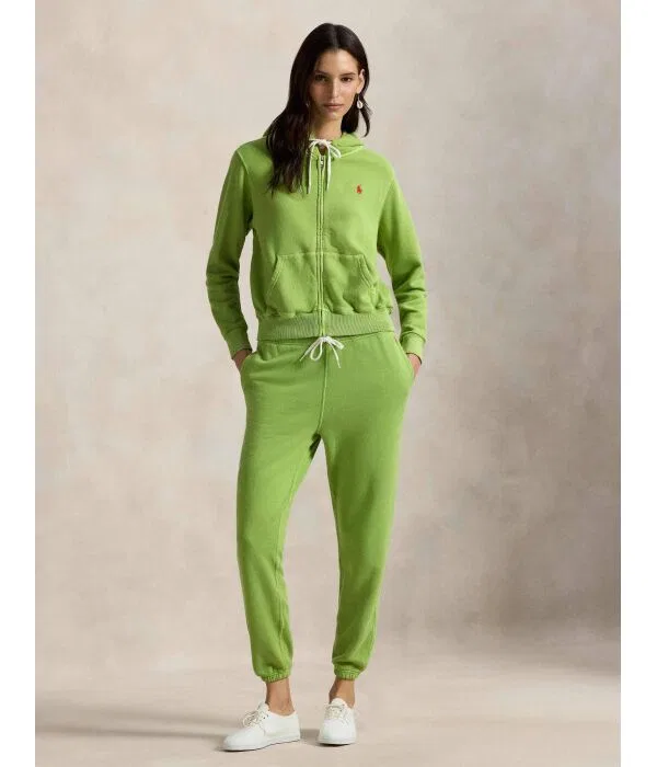 Женское худи Relaxed Fit Polo Ralph Lauren, зеленый — фото 2