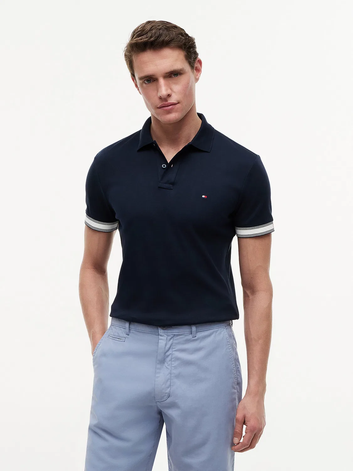 Рубашка Tommy Hilfiger темно-синего цвета — фото 2