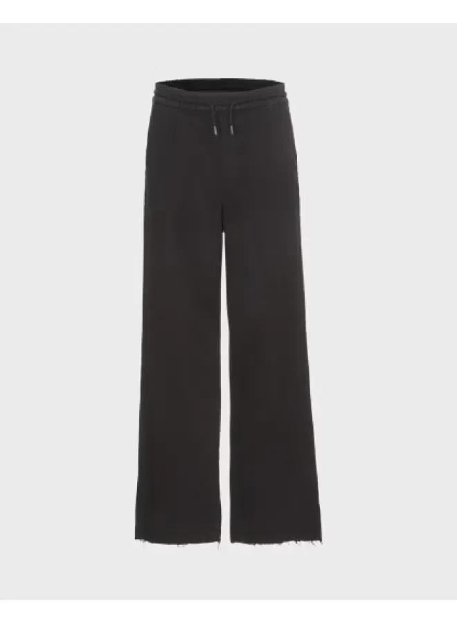 Брюки прямые с завязкой Zara, черный