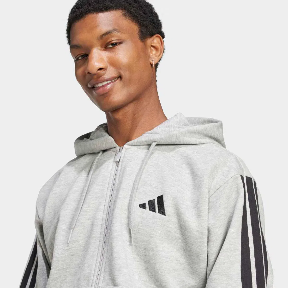 Мужская толстовка, Essentials, adidas, серый — фото 4