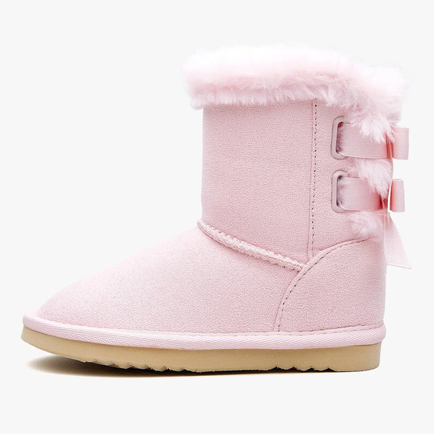 Детские зимние сапоги для девочек с мехом EasyStar, Pink — фото 4