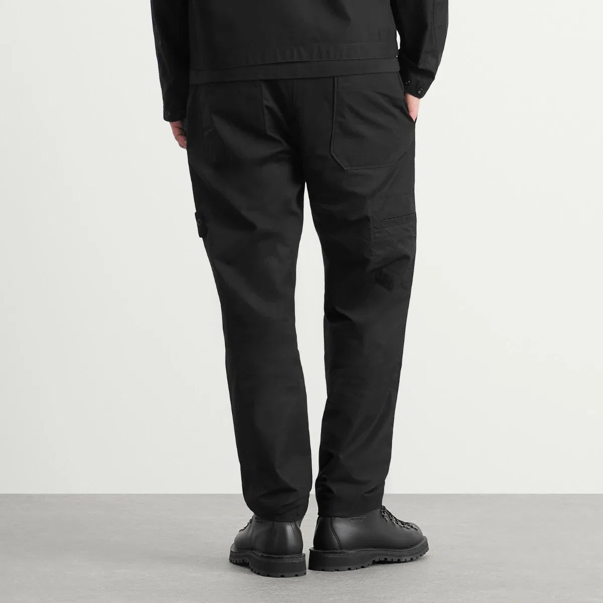 Брюки из хлопкового канваса Ghost All Weather Cotton Canvas Trousers Stone Island, Black — фото 3