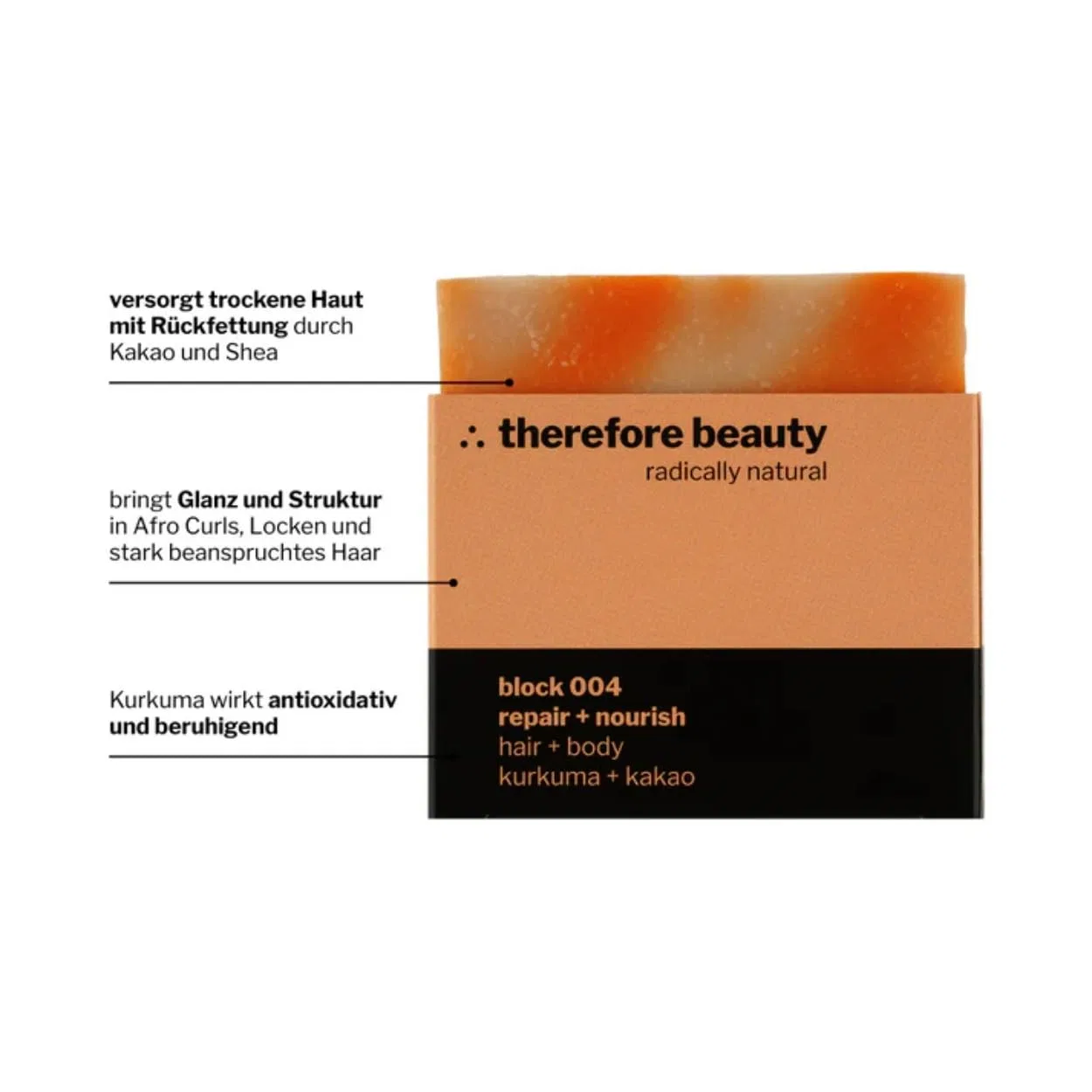 Твердое мыло Repair + Nourish No. 400, therefore beauty, 1 шт. — фото 3