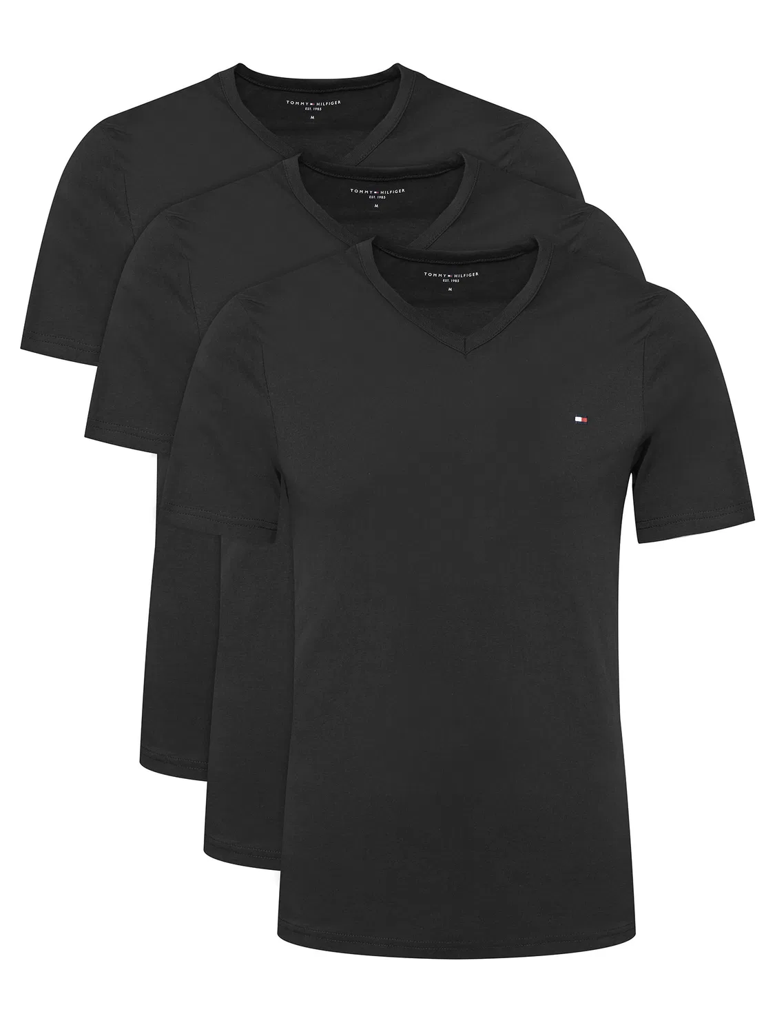 Мужской комплект из футболок стандартного кроя Tommy Hilfiger, черный
