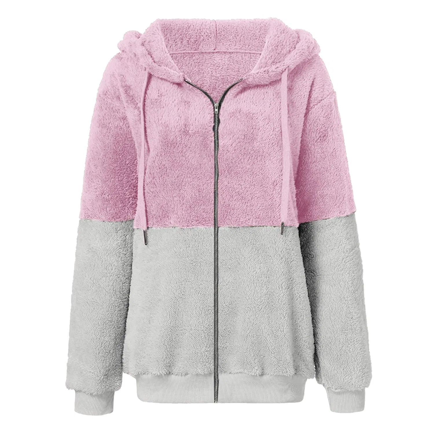 Женская куртка из флиса с капюшоном Teddy, Colore: Rosa — фото 4