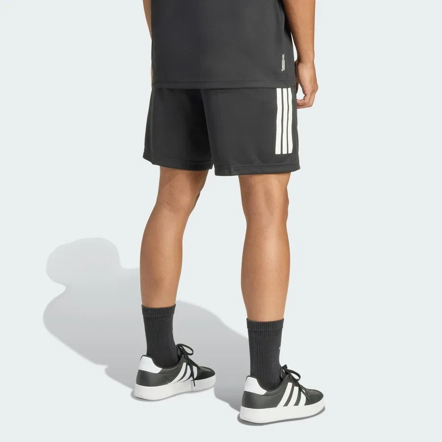 Шорты спортивные с принтом Climacool Sereno Cut 3-Stripes adidas, Черно-белый — фото 2