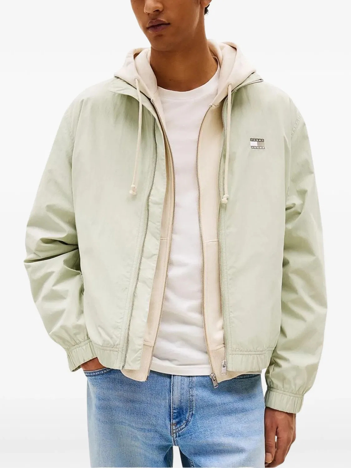 Tommy Hilfiger Бомбер с логотипом зеленый