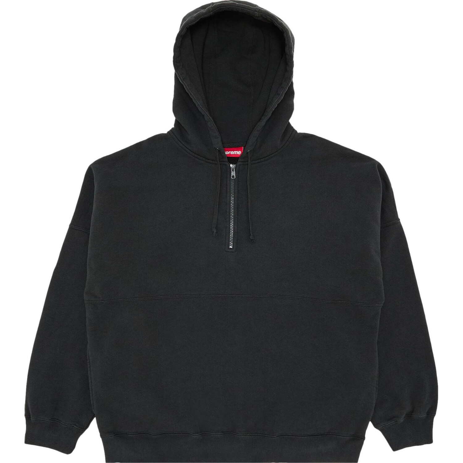 

Худи Supreme Wrapped Half Zip Hooded, черный