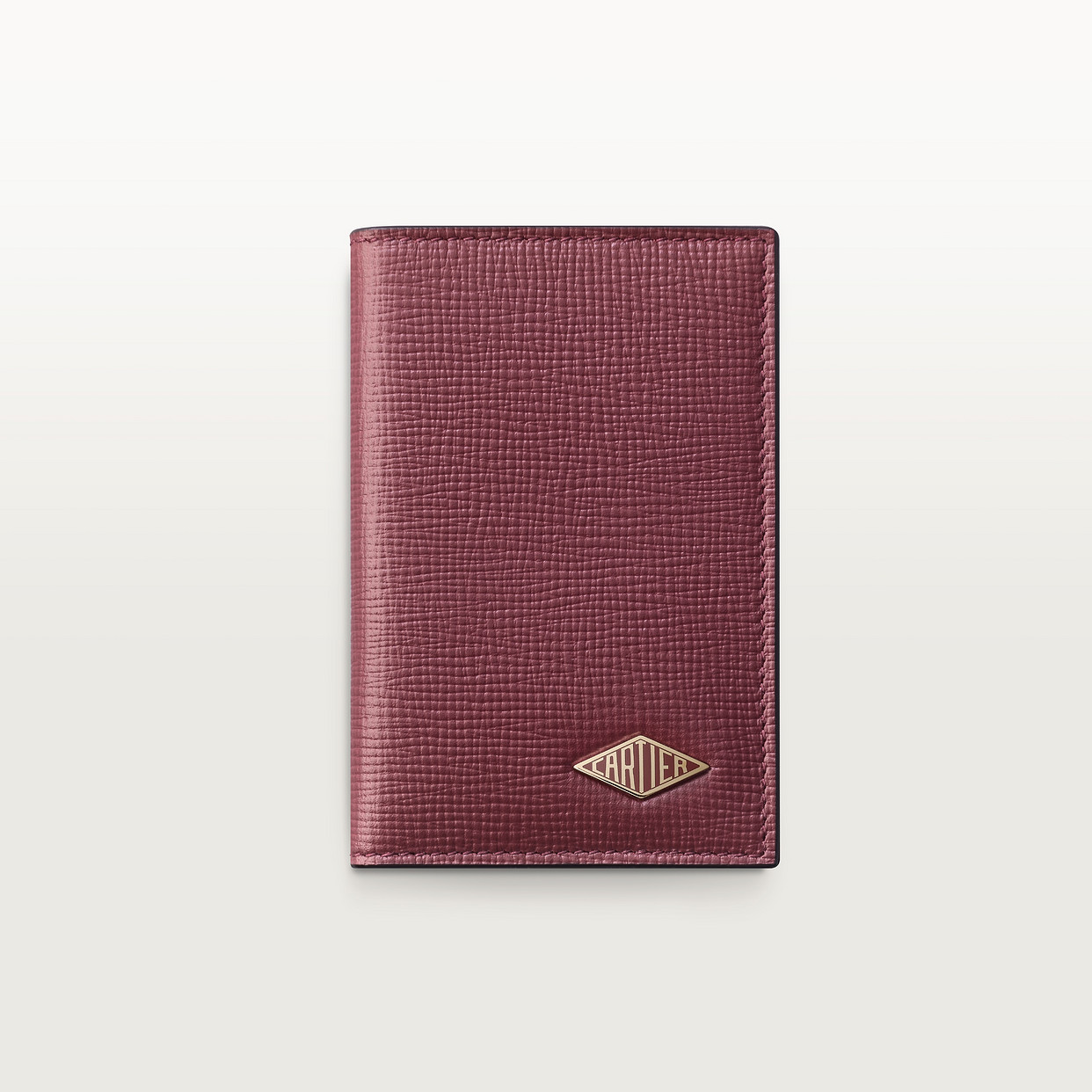 

Картхолдер Cartier Porte-cartes 4 cartes de crédit, Cartier Losange, телячья кожа бордового цвета с зернистой отделкой