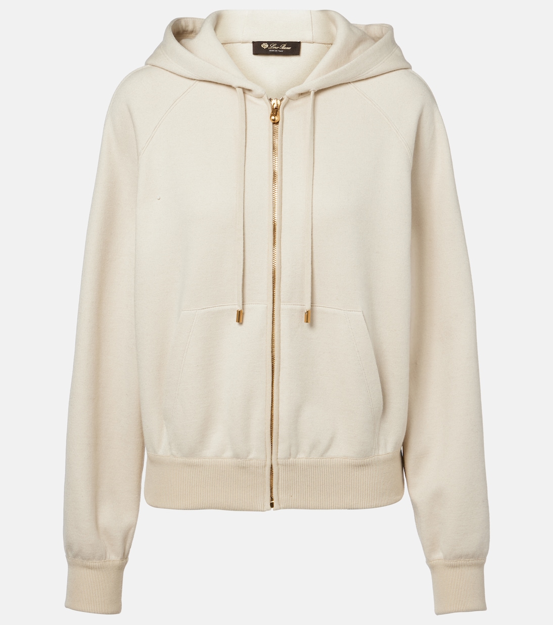 

Толстовка Viera из хлопка, шелка и кашемира Loro Piana, Artic Wolf