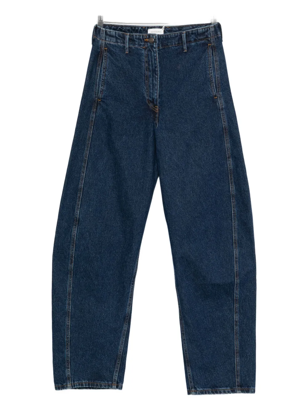 

Джинсы широкого кроя с отделкой швами Magda Butrym, синий