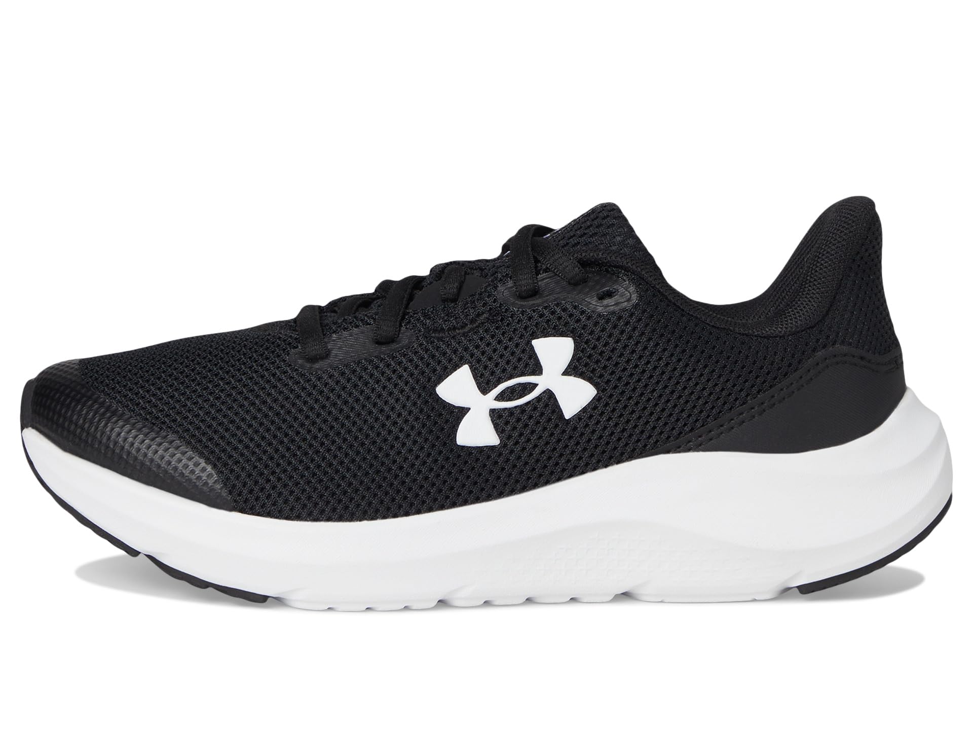 Кроссовки Under Armour Kids Pursuit 4, Black/Black/WhiteSee Less — фото 4