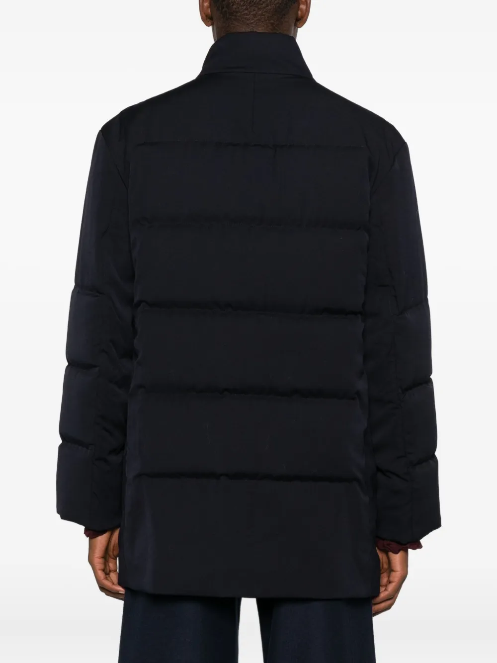 Стеганая куртка с высоким воротником Yohji Yamamoto, черный — фото 4