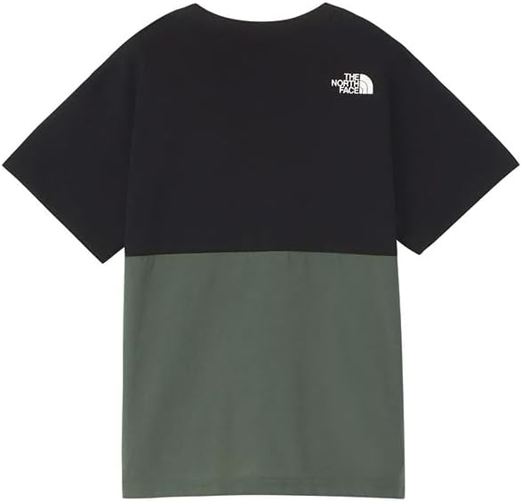 Детская футболка с коротким рукавом THE NORTH FACE, футболка для приключений, унисекс, NTJ32433, черный/зеленый — фото 2