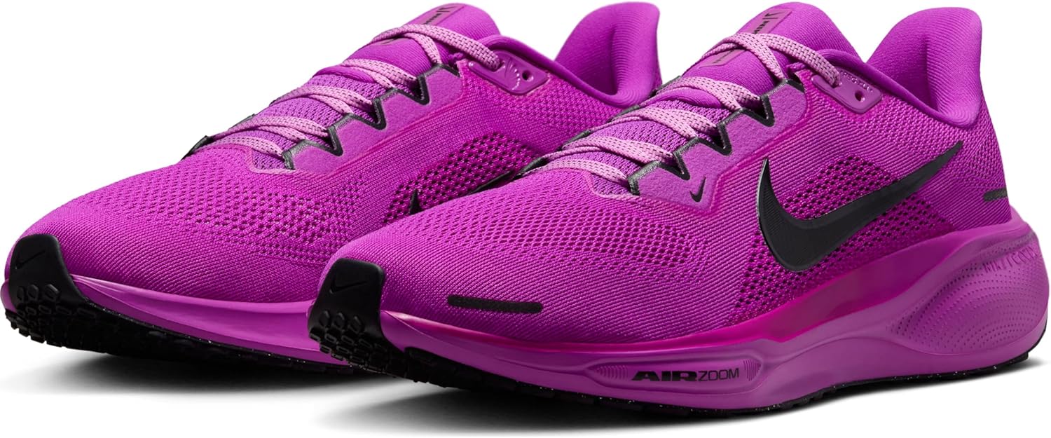 Мужские беговые кроссовки Nike Pegasus 41, черный/фиолетовый/розовый — фото 2