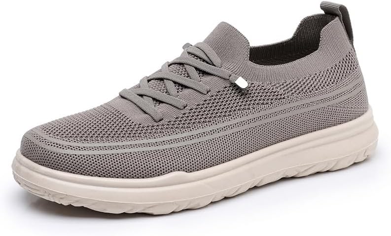 

Мужские комфортные слипоны с мягкой подошвой, дышащие лоферы, повседневная носка, противоскользящие кроссовки с круглым носком, легкая обувь для ходьбы Qacksv, хаки