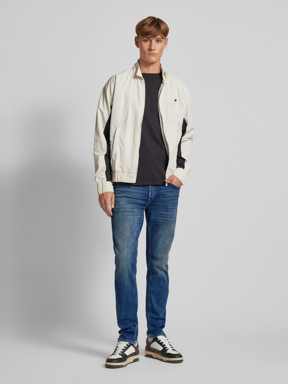 

Зауженные джинсы с 5 карманами, модель «MIKE» Jack & Jones, темно-синий