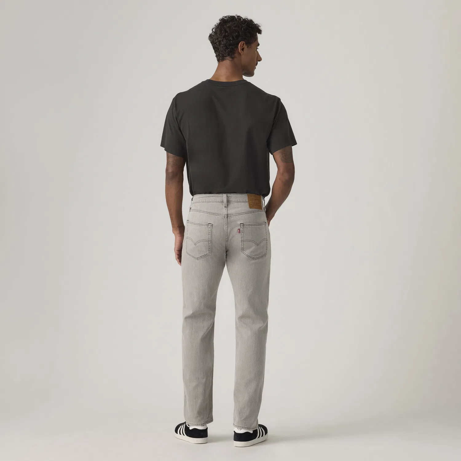 Мужские джинсы 502 Taper из льняной ткани + деним Levi's, Grey — фото 3