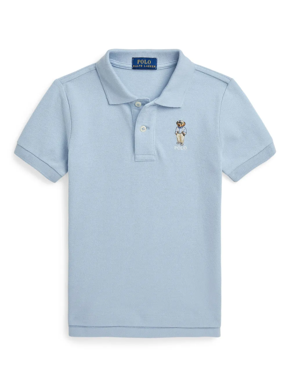 

Рубашка поло с вышивкой Polo Bear Polo Ralph Lauren Kids, синий