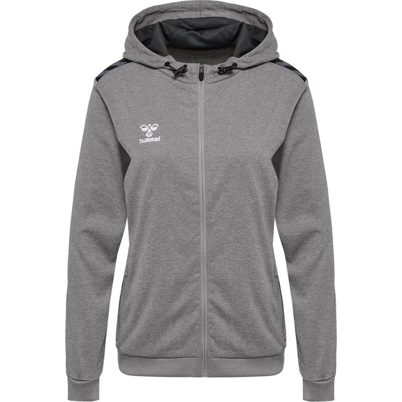 

Толстовка с капюшоном hmlauthentic pl zip hoodie woman Hummel, серый