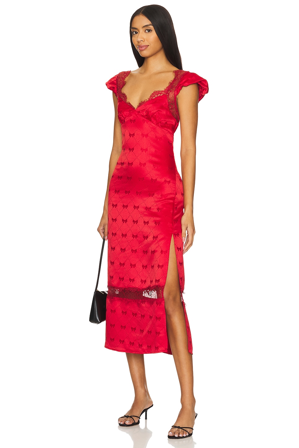 

Платье миди foolish heart Free People, красный