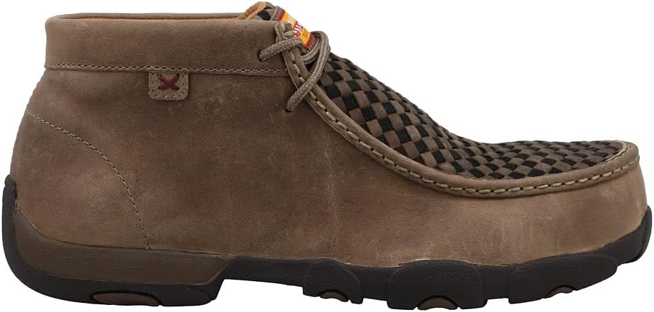 Ботинки Twisted X Men's Taupe с наноподноском и 15 см голенищем, тауп, черный — фото 2