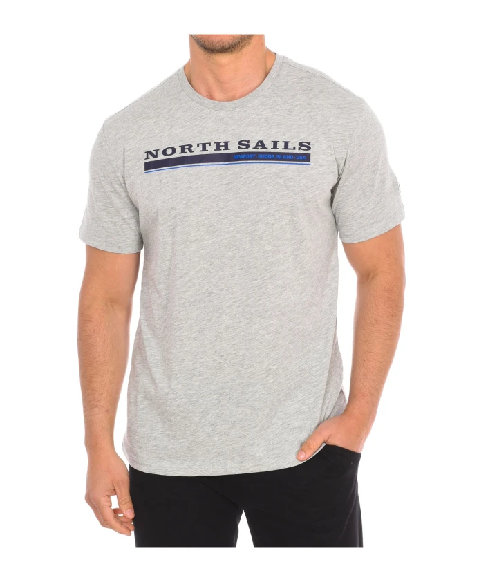 

Футболка с короткими рукавами и ребристыми манжетами. North Sails, серый