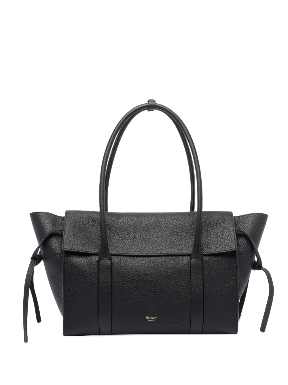 

Большая кожаная сумка через плечо Mulberry, черный