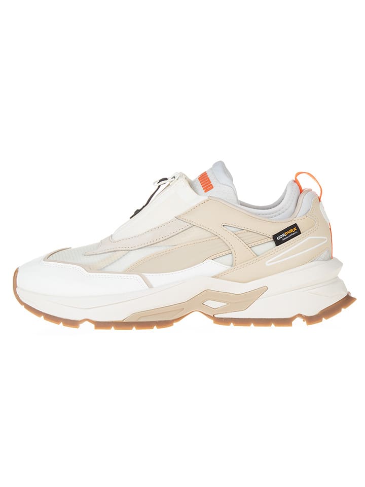 

Кроссовки на шнуровке Puma, цвет weiß/beige/orange