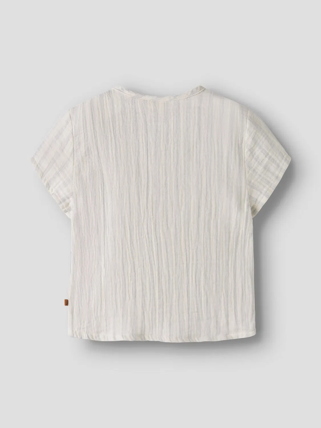 Удобная рубашка на пуговицах Lil'Atelier, Wool White — фото 2
