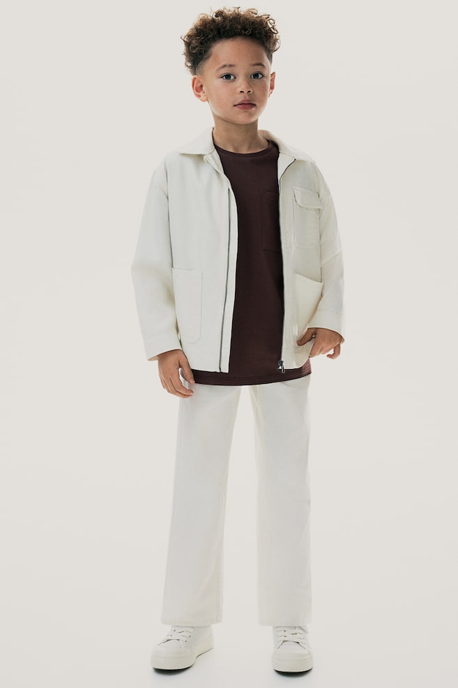

Брюки из твила H&M, белый