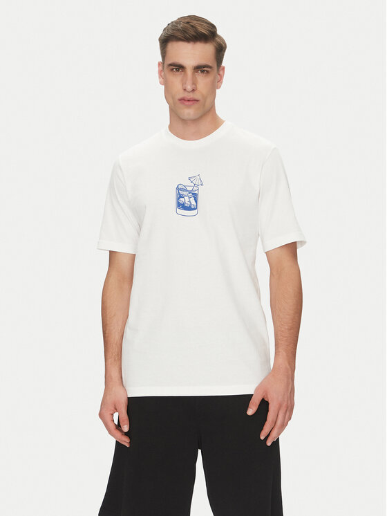 

Футболка обычного кроя Lounge Drink Graphic JJ4013 Adidas, белый