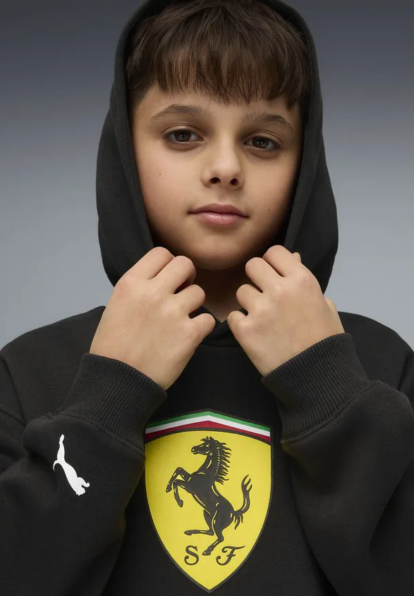 Толстовка scuderia ferrari с цветным щитом Puma, Black — фото 4