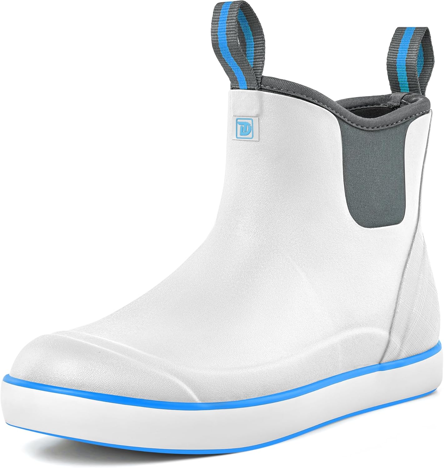 

Мужские водонепроницаемые утепленные ботинки Trudave, надежные резиновые ботинки до щиколотки с противоскользящей подошвой для рыбалки и лодочных прогулок, размеры 6-14, белый