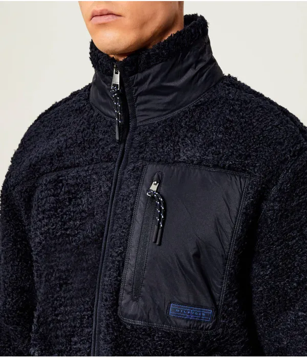 Толстовка Тедди Regular fit Tommy Hilfiger, синий — фото 4